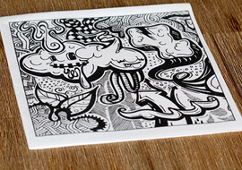 Airlaid printed napkins
